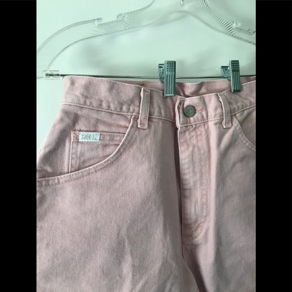 Lee Vintage Mom Bermuda Shorts Pastel Pink RARE! - Picture 12 of 14
